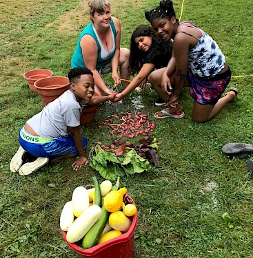 Enjoying the harvest