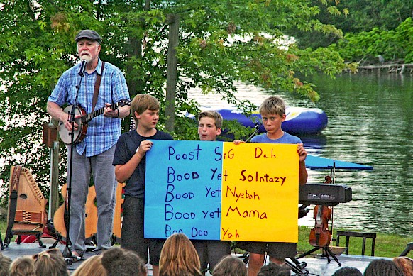 John McCutcheon teaching us a Russian folk song