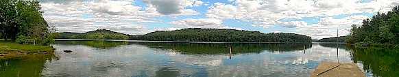 View from the swimming beach