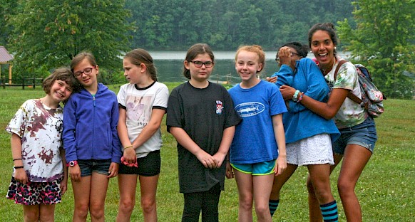 Some summer campers like the camera. Some don't.