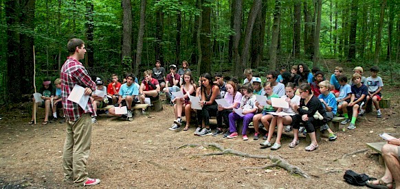 Louis leading our weekly "friendship fire"