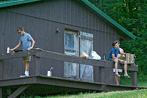 Hanging out on the porch